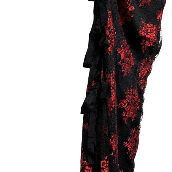 NWOT REVOLVE H:OURS Leonardo Gown Spanish Red S - Picture 9 of 11